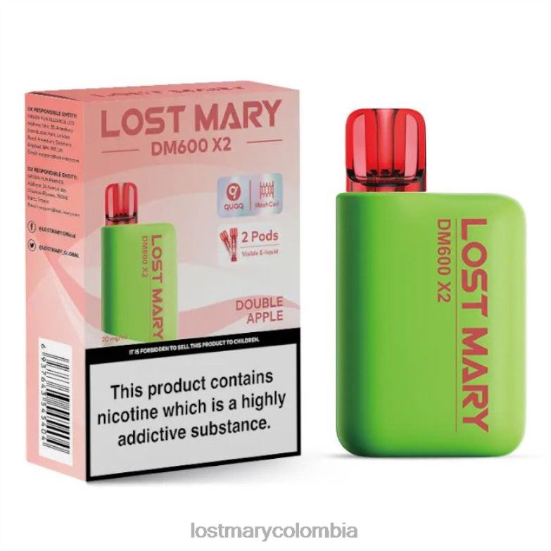 LOST MARY Colombia - vape desechable perdido mary dm600 x2 manzana doble 8DLD2191