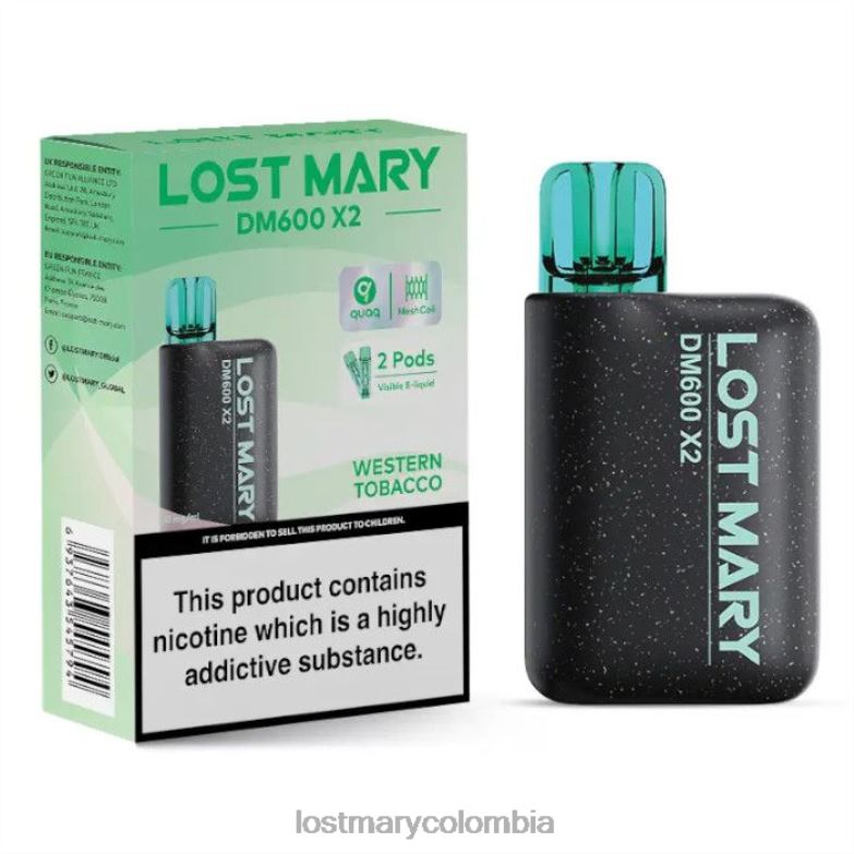 LOST MARY Colombia - vape desechable perdido mary dm600 x2 tabaco occidental 8DLD2201