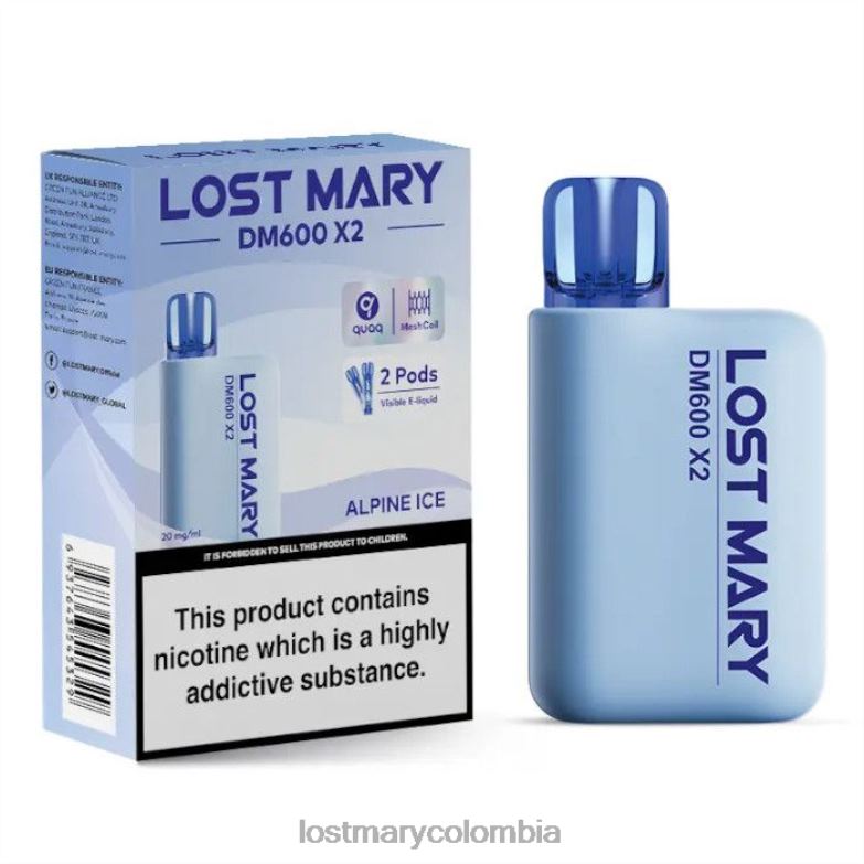 LOST MARY Vape Colombia - vape desechable perdido mary dm600 x2 hielo alpino 8DLD2186
