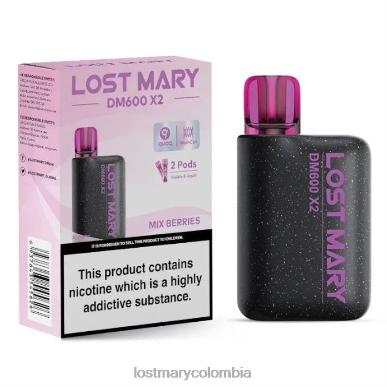 LOST MARY Vape Colombia - vape desechable perdido mary dm600 x2 mezclar bayas 8DLD2196
