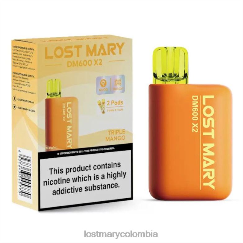 LOST MARY Vape Flavors - vape desechable perdido mary dm600 x2 mango triple 8DLD2199