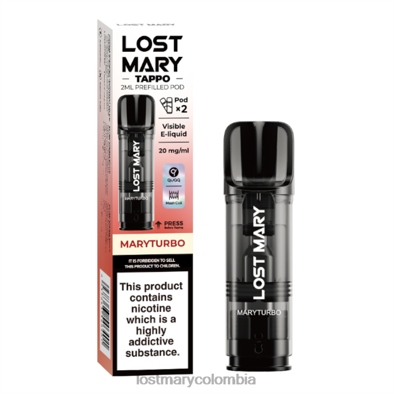 LOST MARY Vape Mercado Libre - vainas precargadas de miss mary tappo - 20 mg - paquete de 2 maryturbo 8DLD2185